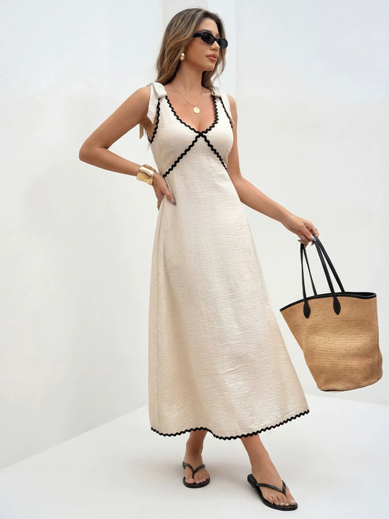 Dresses & Skirts - ZARA Women Summer Vacation Sleeveless Backless Midi Tank Dress